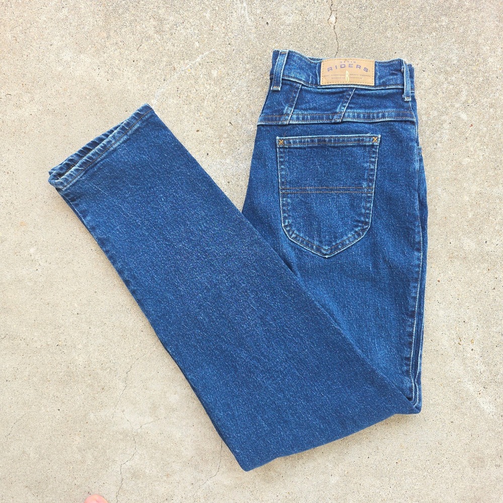 Vintage 90s LEE Jeans Womens 32x32 Blue Western Rodeo High Waist Tapered Mom - Picture 12 of 12